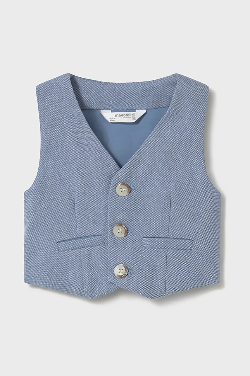 Vesta pre bábätká s prímesou ľanu Mayoral Newborn 1394