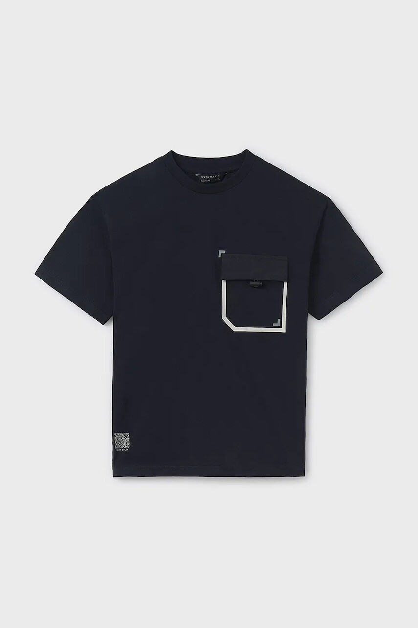 Detské tričko Mayoral čierna farba, jednofarebné, 6012