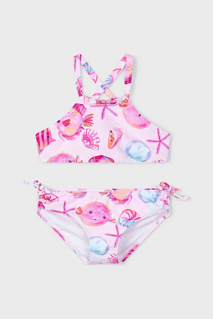 Dvojdielne detské plavky Mayoral ružová farba, 3715