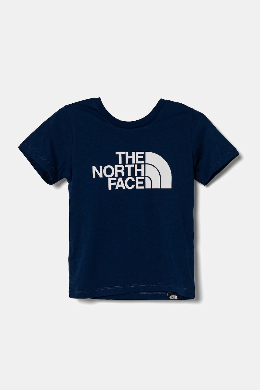 Detské tričko The North Face S/S EASY TEE tmavomodrá farba, s potlačou, NF0A8DRND1R1