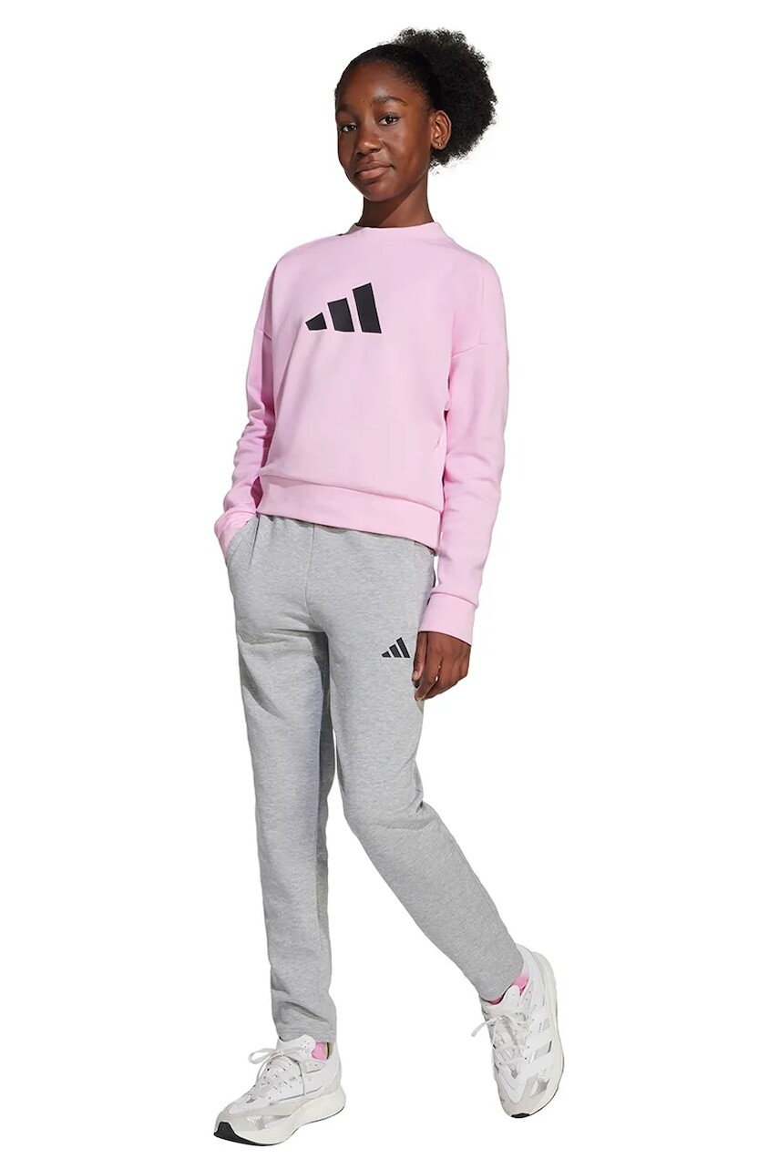 Detská tepláková súprava adidas ružová farba, JJ4800
