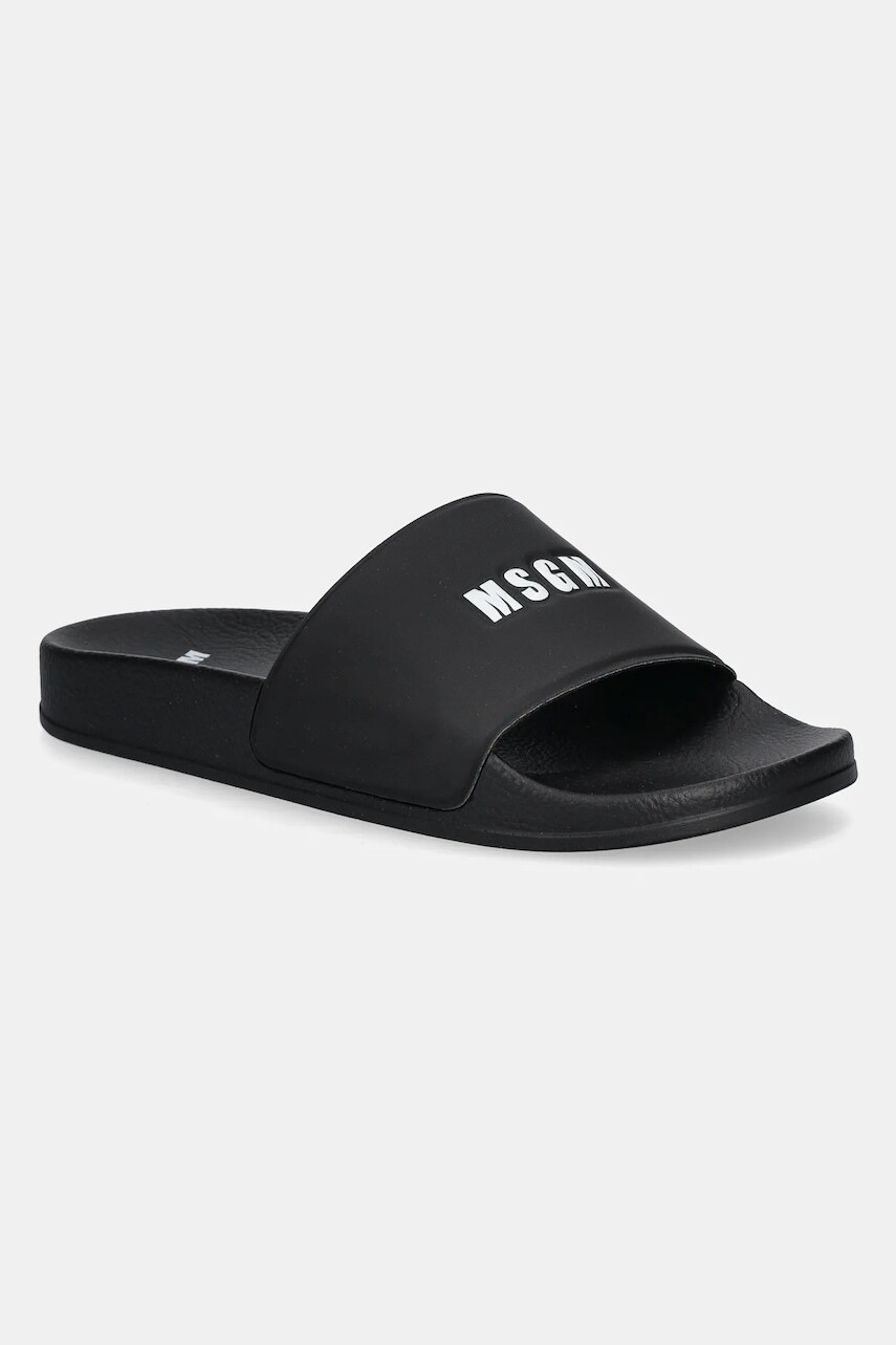 Šľapky MSGM dámske, čierna farba, 3841MDS208