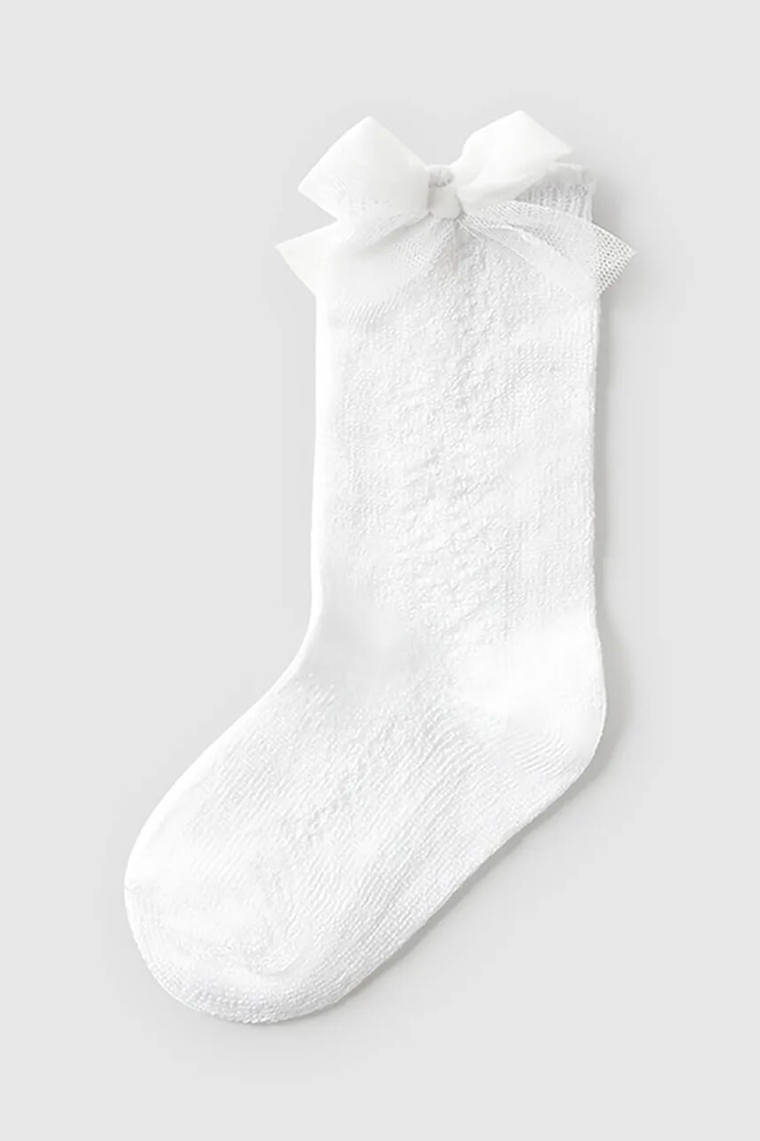 Detské ponožky Mayoral biela farba, 10871