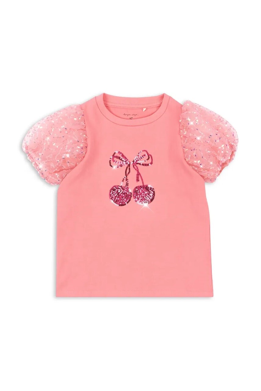Detské tričko Konges Sløjd BALLERINA TEE ružová farba, KS102648