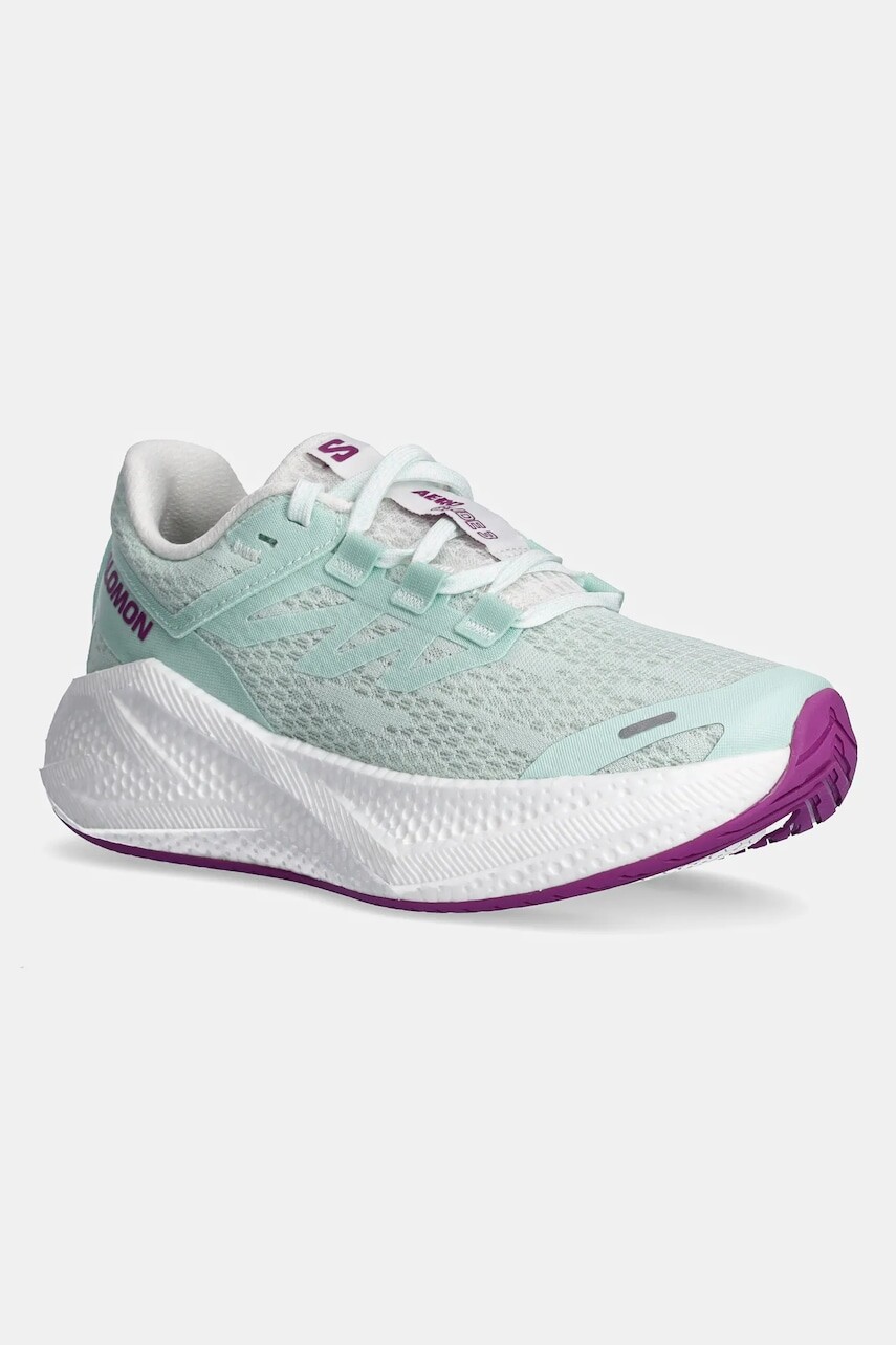 Bežecké topánky Salomon Aero Glide 3 tyrkysová farba, L47759500
