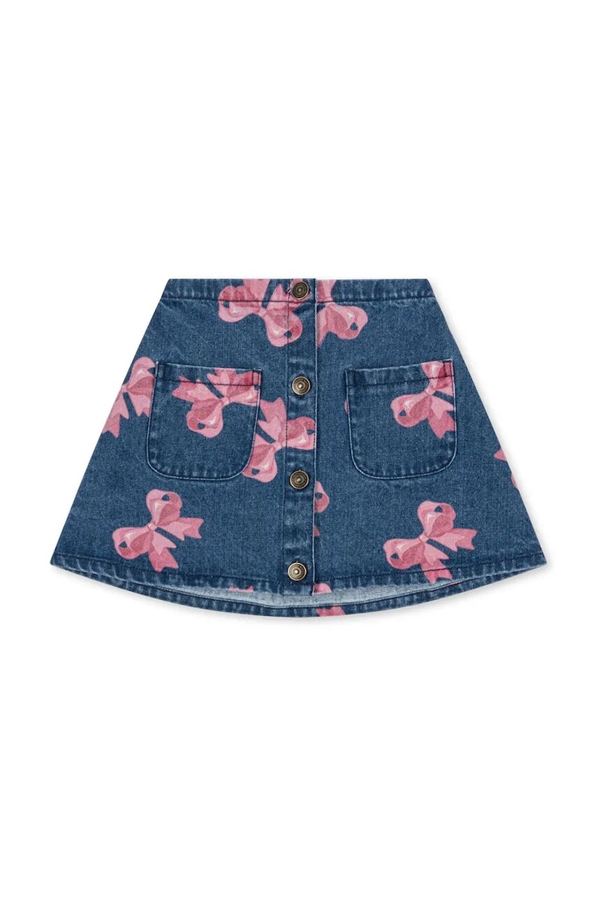Dievčenská rifľová sukňa Konges Sløjd MAGOT SKIRT GOTS mini, áčkový strih, KS102283
