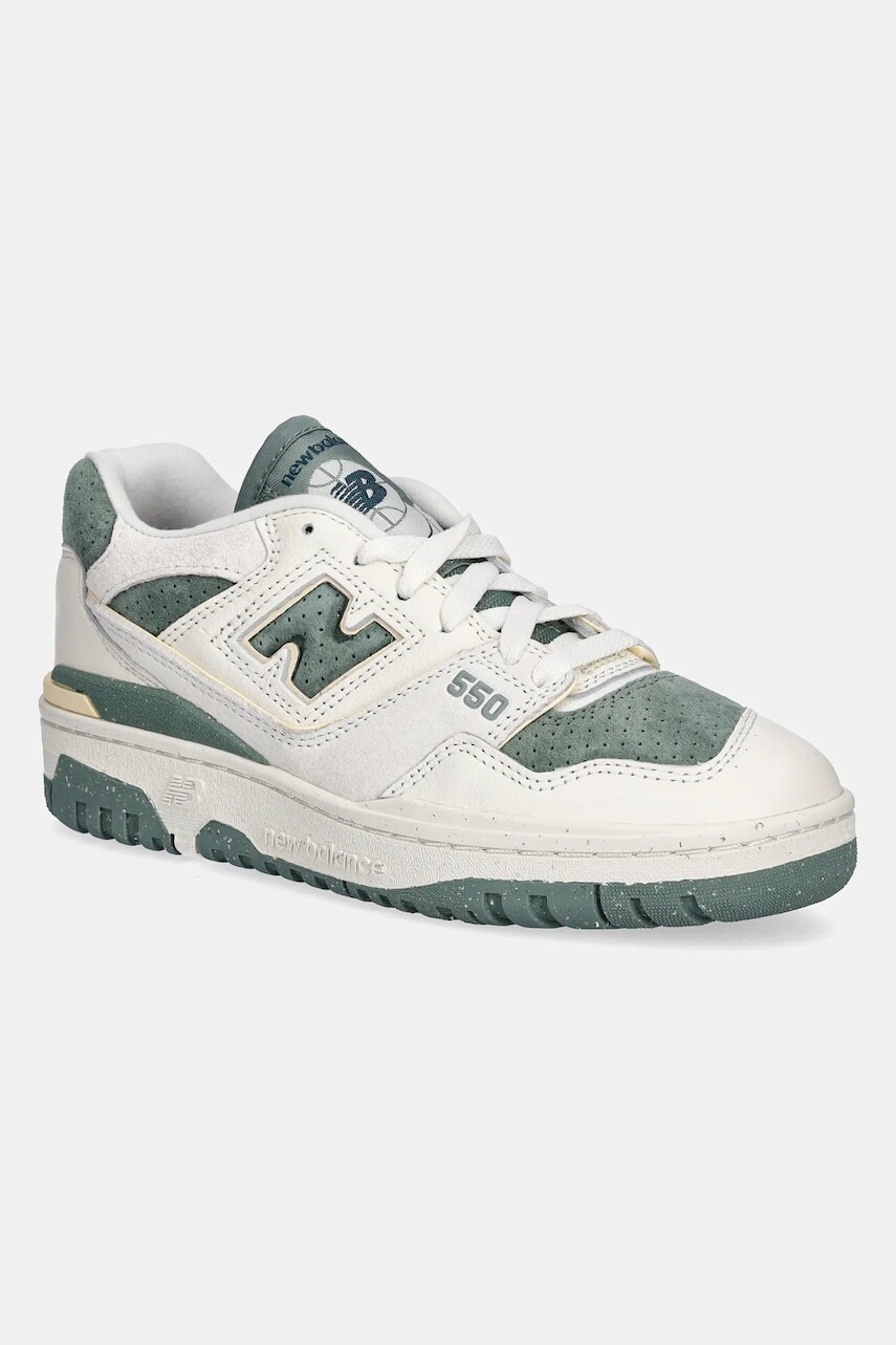 Kožené tenisky New Balance BBW550PE béžová farba, BBW550PE