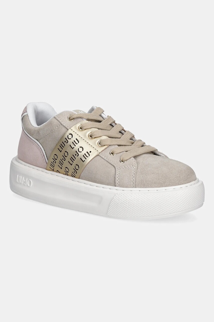 Semišové tenisky Liu Jo KYLIE 34 béžová farba, BA5005PX353S1803