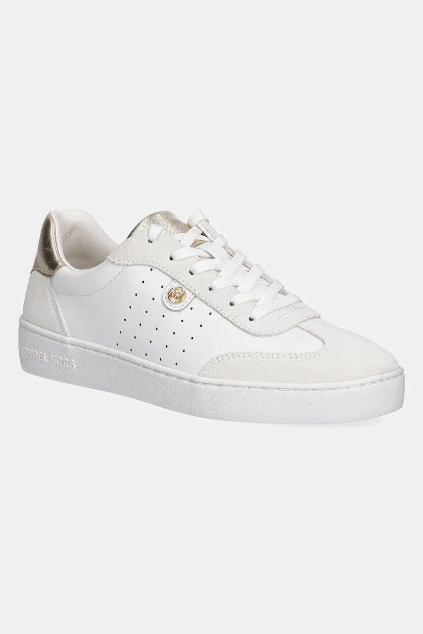 Kožené tenisky MICHAEL Michael Kors Scotty biela farba, 43F4SCFS2L.795