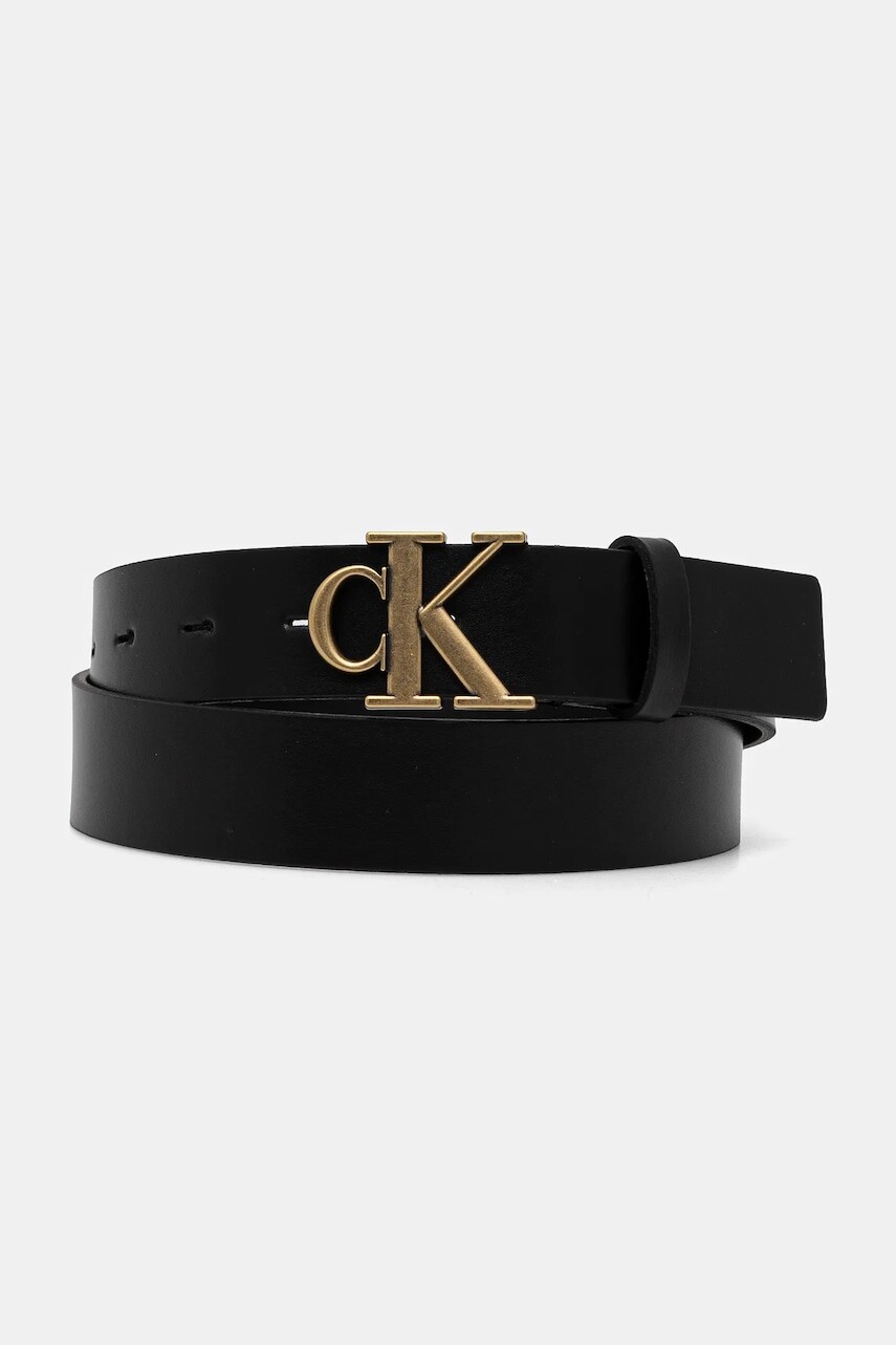 Opasok Calvin Klein Jeans dámsky, čierna farba, LV04K7002G
