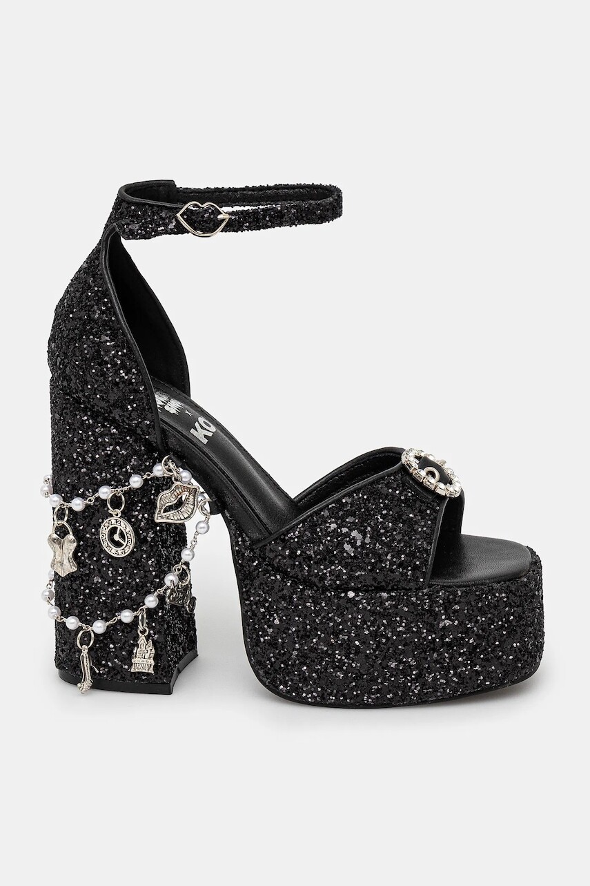 Sandále Koi Footwear x Rocky Horror Show Frank N Furter Charm Heels čierna farba, Frank N Furter