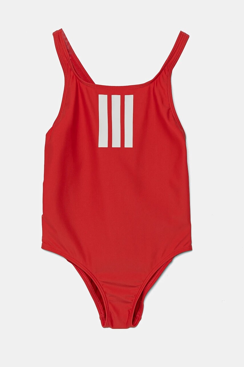 Detské plavky adidas Performance červená farba, JJ0438