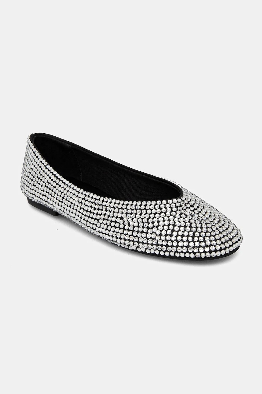 Baleríny Steve Madden Darts-R strieborná farba, SM11003623