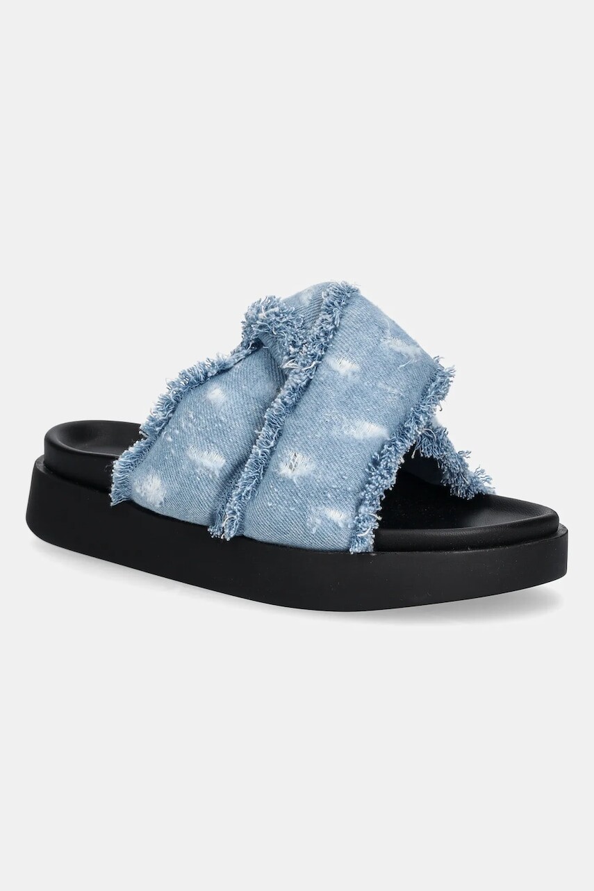Šľapky Inuikii Soft Crossed Jeans dámske, na platforme, 1004.003.0151.407 / 70104-142