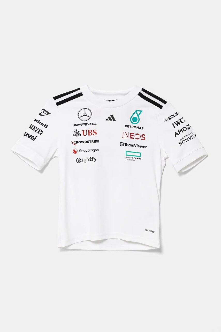 Detské tričko adidas Performance MER DR biela farba, s potlačou, JX5803