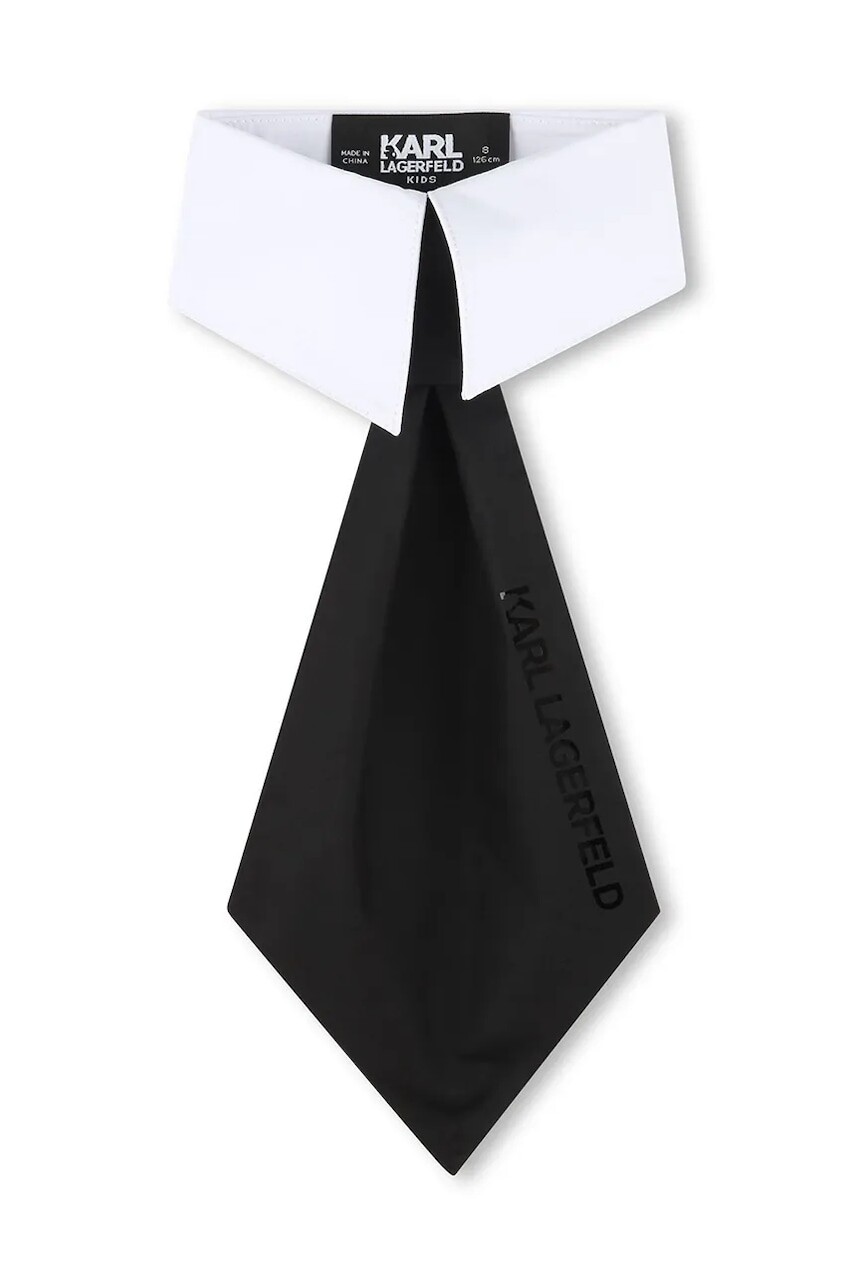Detská kravata Karl Lagerfeld čierna farba, Z30578