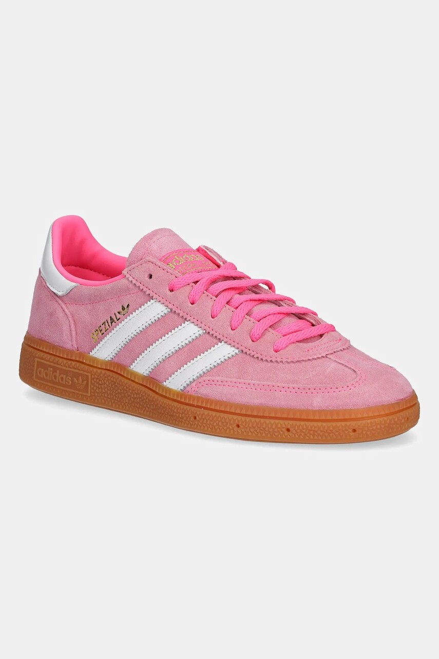 Semišové tenisky adidas Originals Handball Spezial W dámske, ružová farba, JI2654