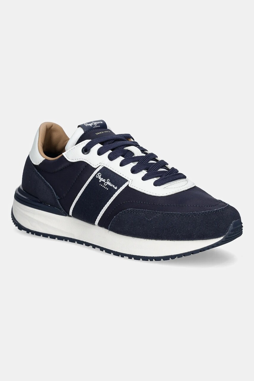 Tenisky Pepe Jeans BUSTER CLUB M pánske, tmavomodrá farba, PMS60038