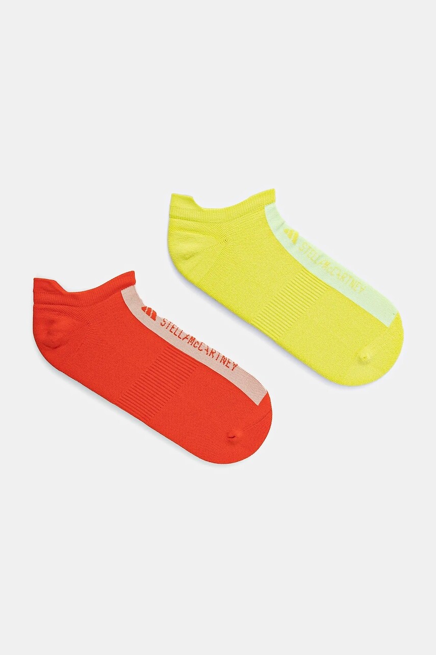 Ponožky adidas by Stella McCartney 2-pak dámske, zelená farba, JN4860