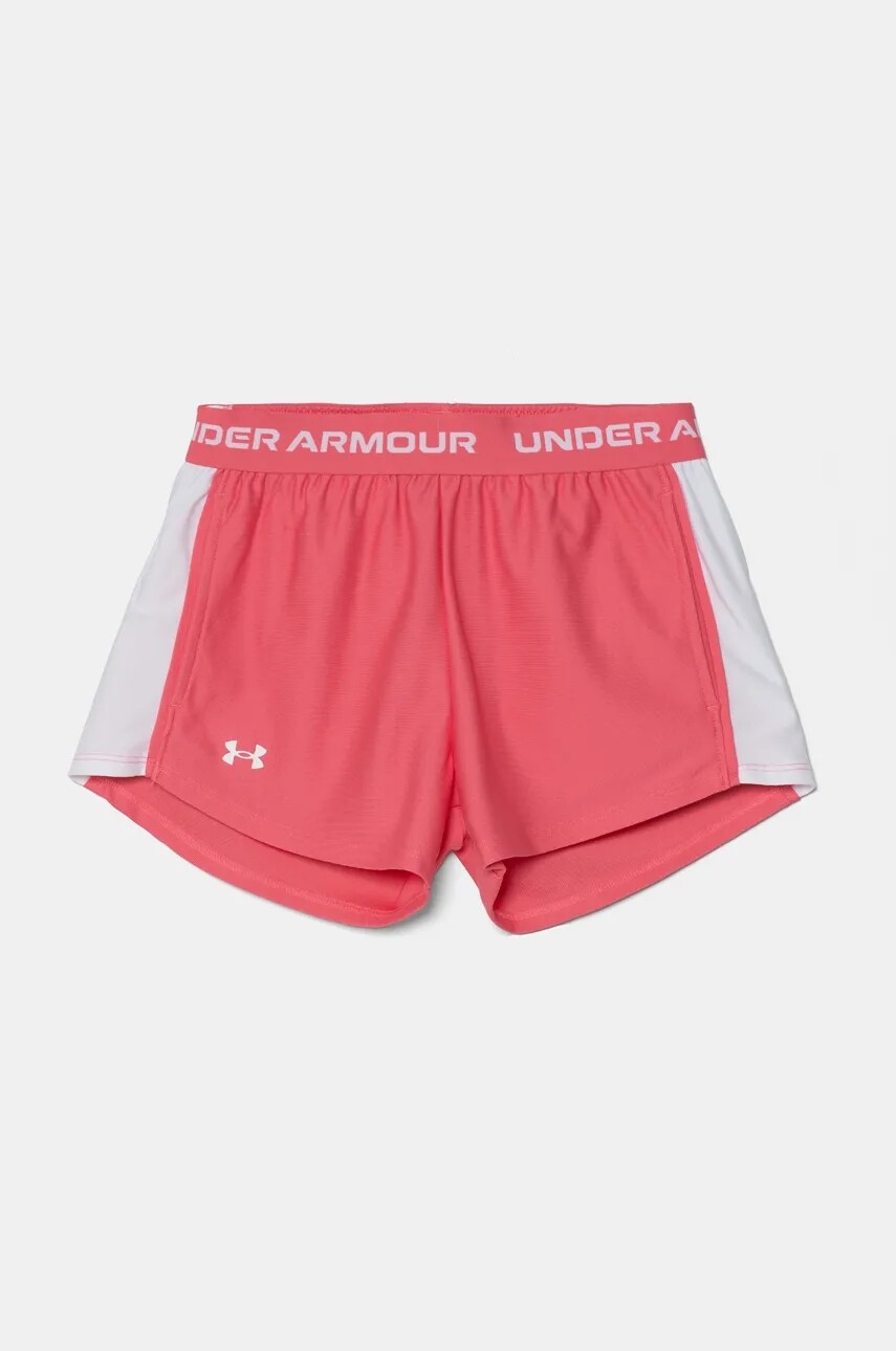 Detské krátke nohavice Under Armour Tech Play Up Short ružová farba, jednofarebné, 1390075