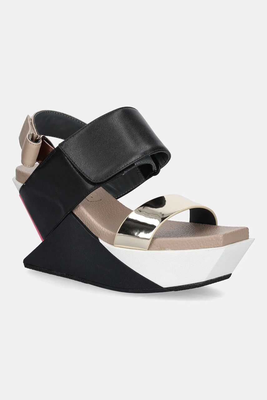 Sandále United Nude Delta Wedge Sandal čierna farba, 1041389316