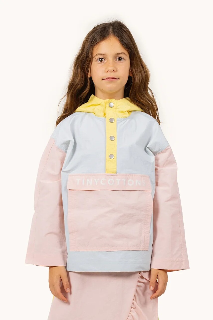 Detská bunda Tinycottons COLOR BLOCK JACKET SS25-250