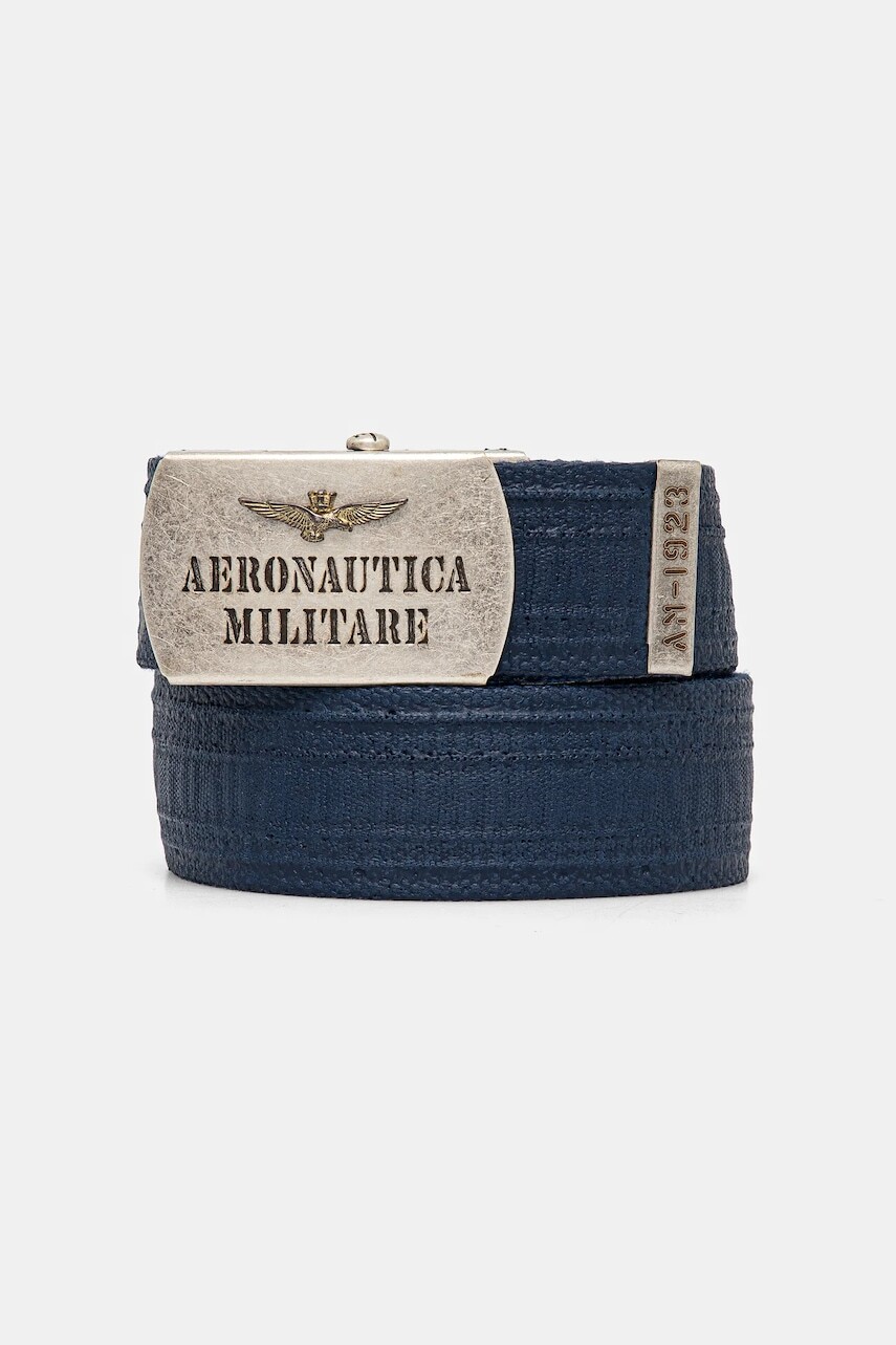 Opasok Aeronautica Militare pánsky, tmavomodrá farba, CI317CT3585