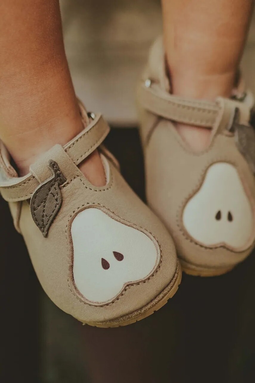 Semišové topánky pre bábätká Donsje Nanoe Shoes Pear zelená farba, 1005020