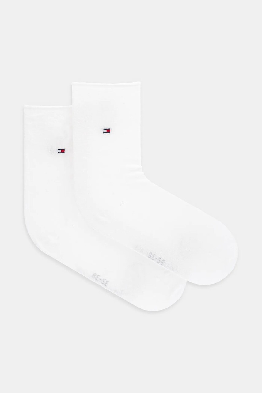 Ponožky Tommy Hilfiger dámske, biela farba, 701232615