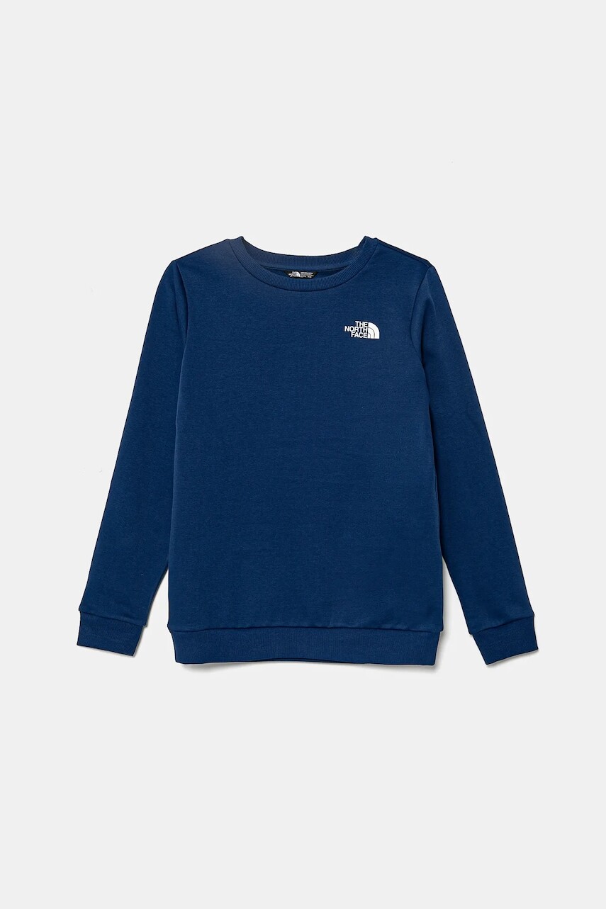 Detská mikina The North Face TEEN SIMPLE DOME CREW tmavomodrá farba, jednofarebná, NF0A8AXYD1R1