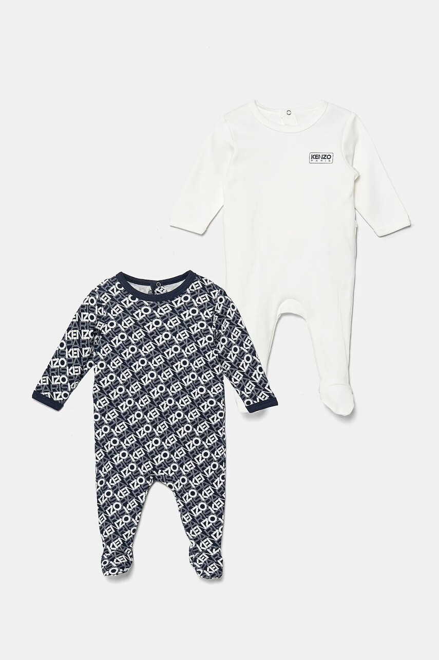 Bavlnené dupačky pre bábätká Kenzo Kids 2-pak K60872