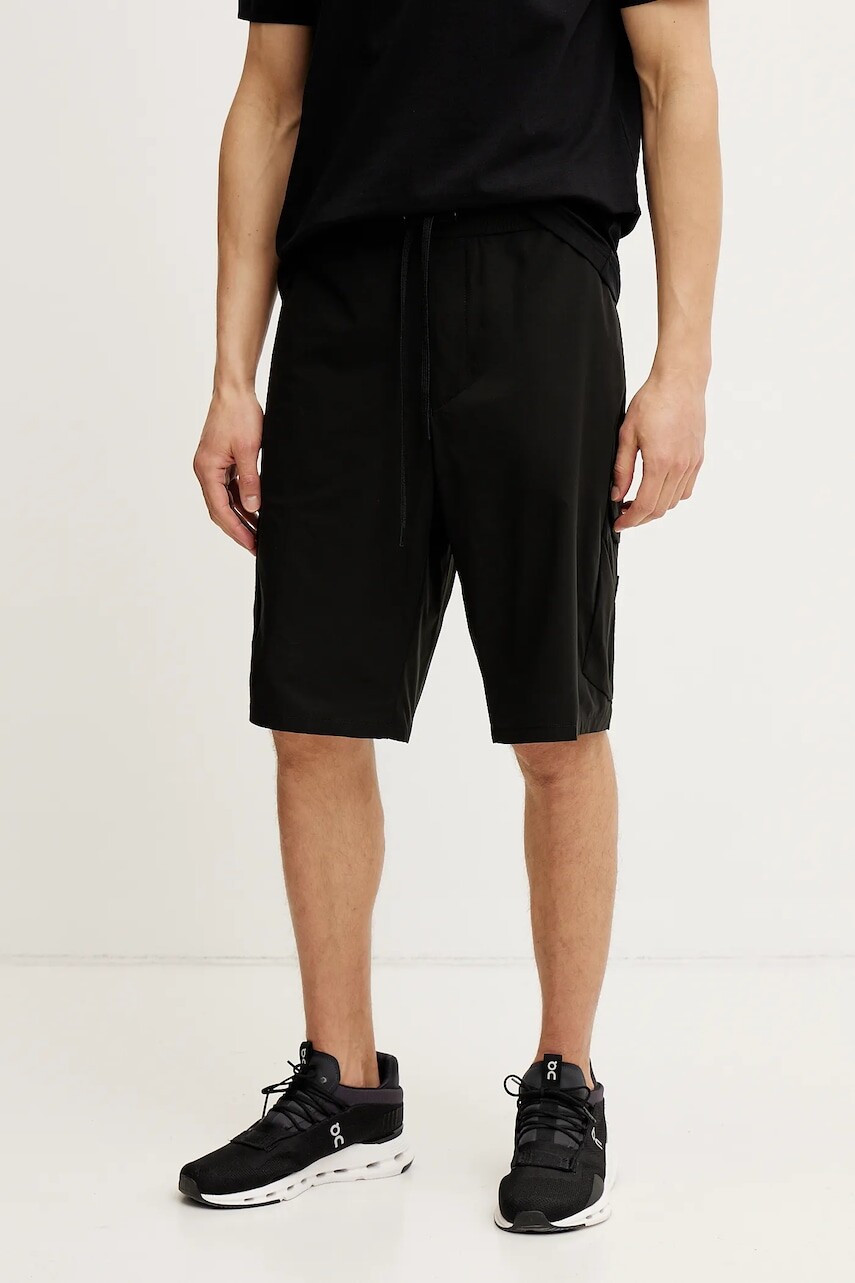 Šortky BOSS Green pánske, čierna farba, 50534318