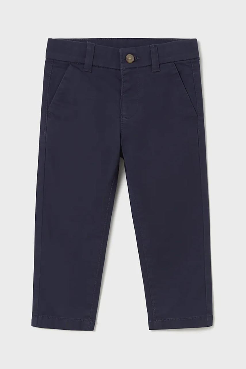 Detské nohavice Mayoral tmavomodrá farba, jednofarebné, 522