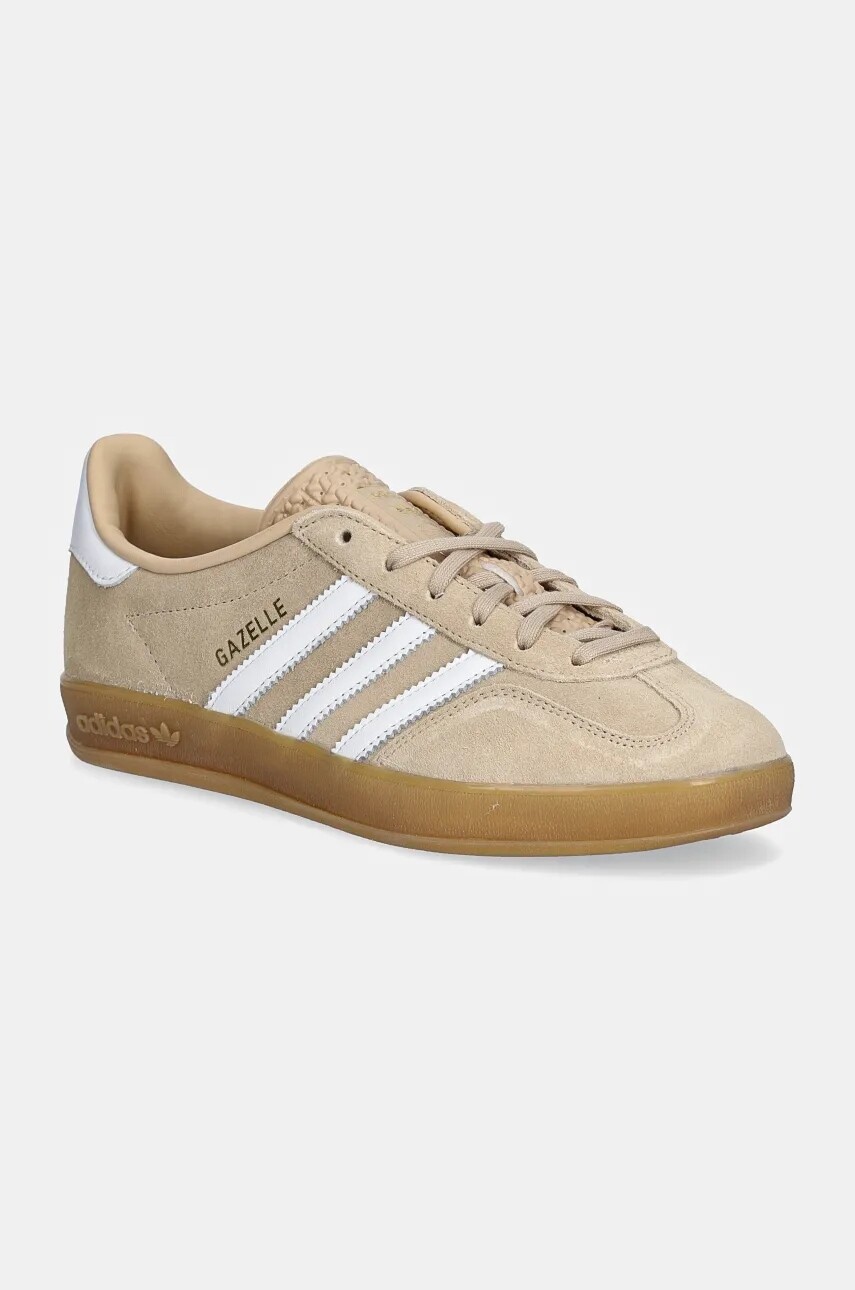 Semišové tenisky adidas Originals Gazelle Indoor béžová farba, IH5482