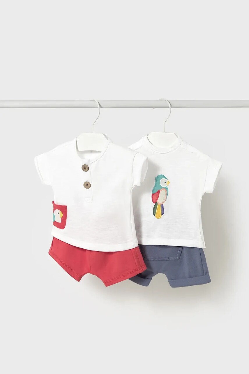 Sada pre bábätká Mayoral Newborn 4-pak červená farba, 1611