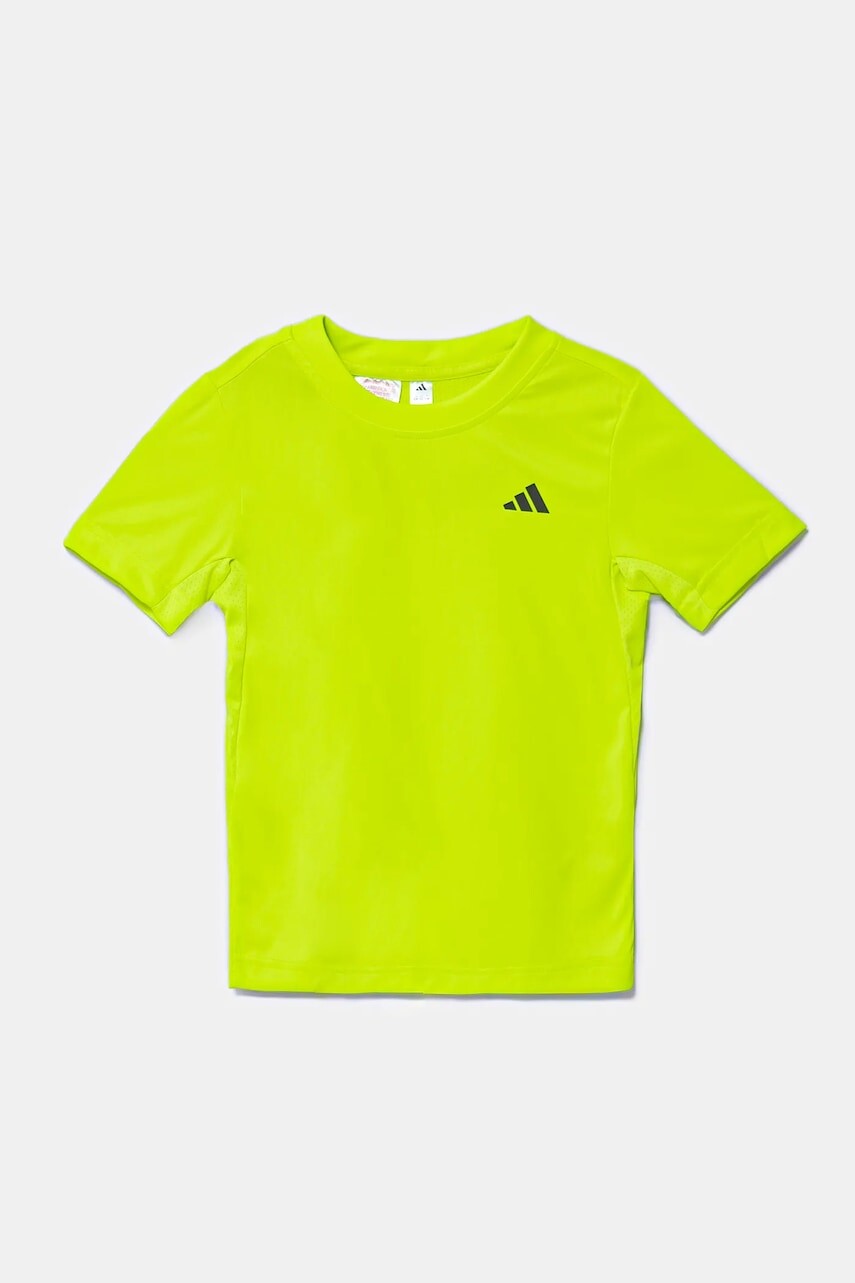 Detské tričko adidas Performance zelená farba, s potlačou, JP0996