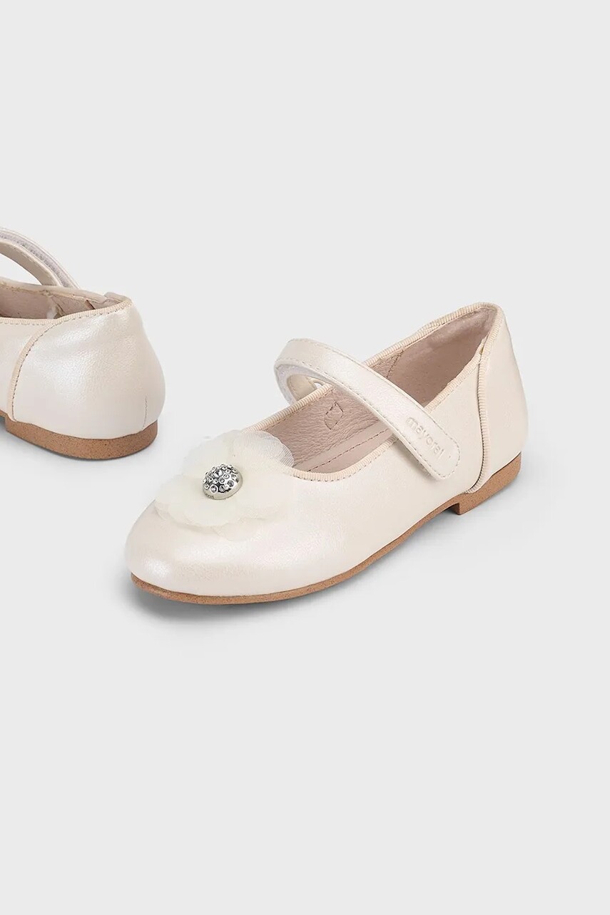 Detské balerínky Mayoral biela farba, 43624