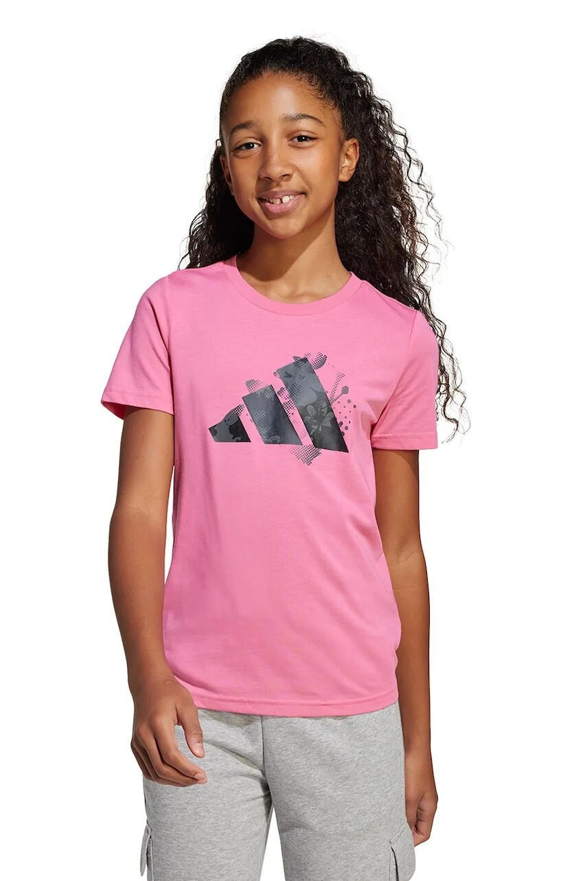 Detské tričko adidas ružová farba, JI9091