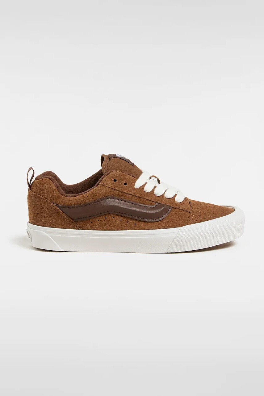 Semišové tenisky Vans Knu Skool hnedá farba, VN000D6CDFM1