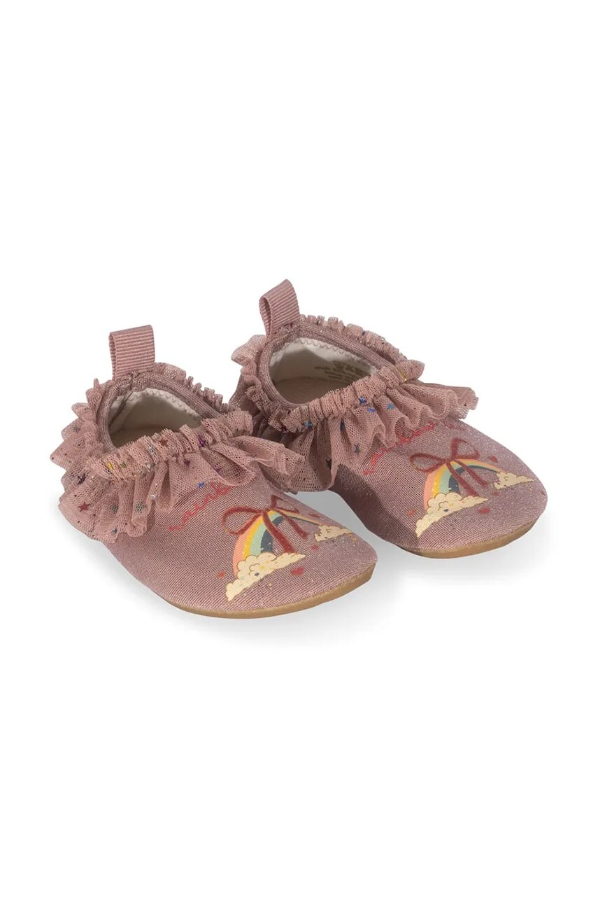 Detské topánky do vody Konges Sløjd SPARKY SWIMSHOES ružová farba, KS102854
