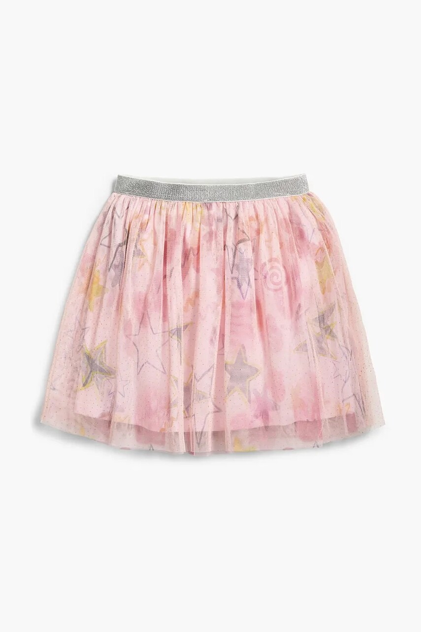 Dievčenská sukňa Desigual ružová farba, mini, áčkový strih, 25SGFK02