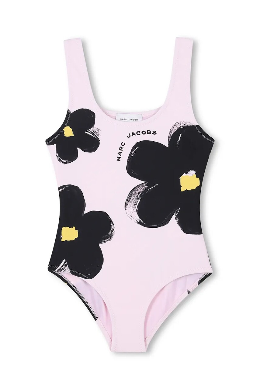 Jednodielne detské plavky Marc Jacobs ružová farba, W60525