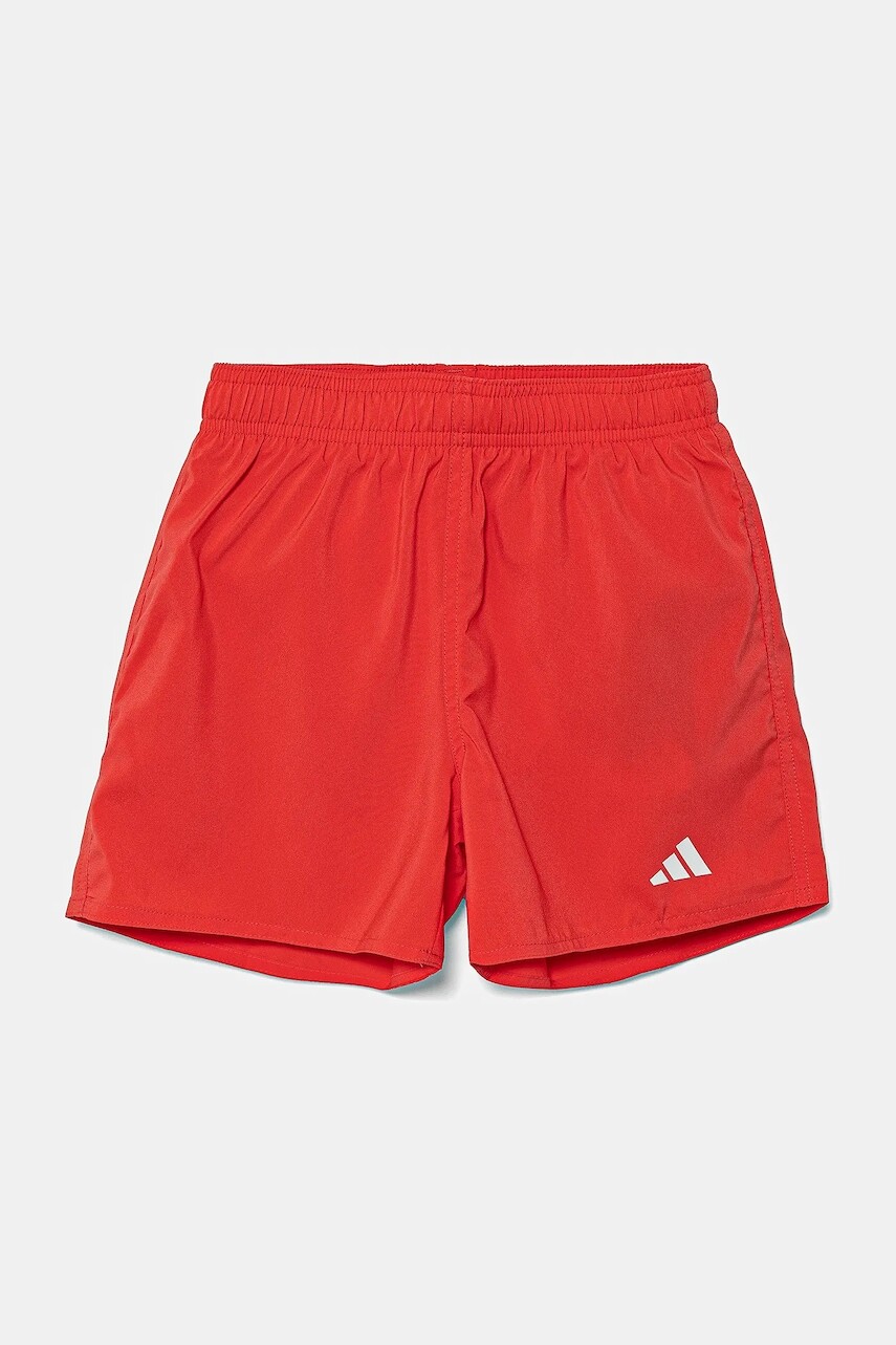 Detské plavkové šortky adidas Performance červená farba, JD8020