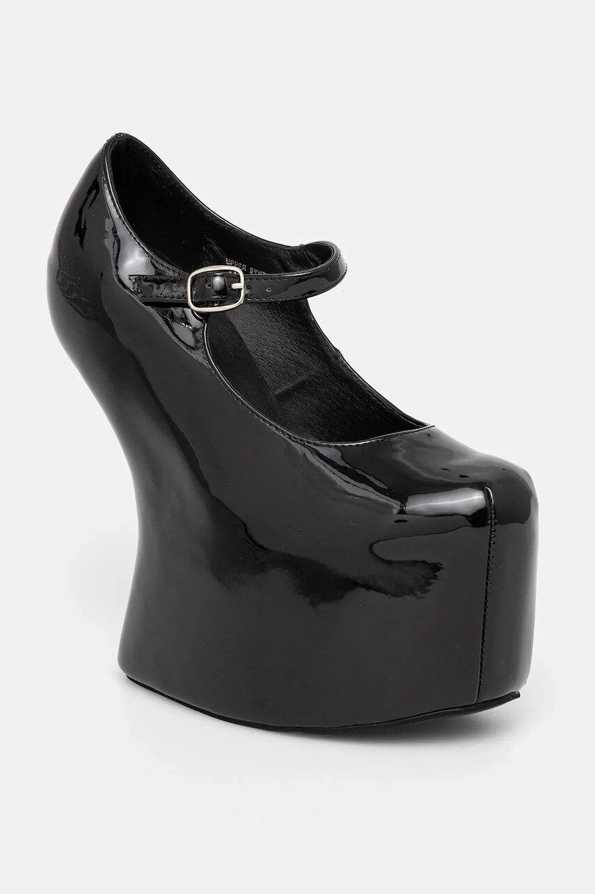 Lodičky Jeffrey Campbell APRES-12 čierna farba, na platforme, 57JC003