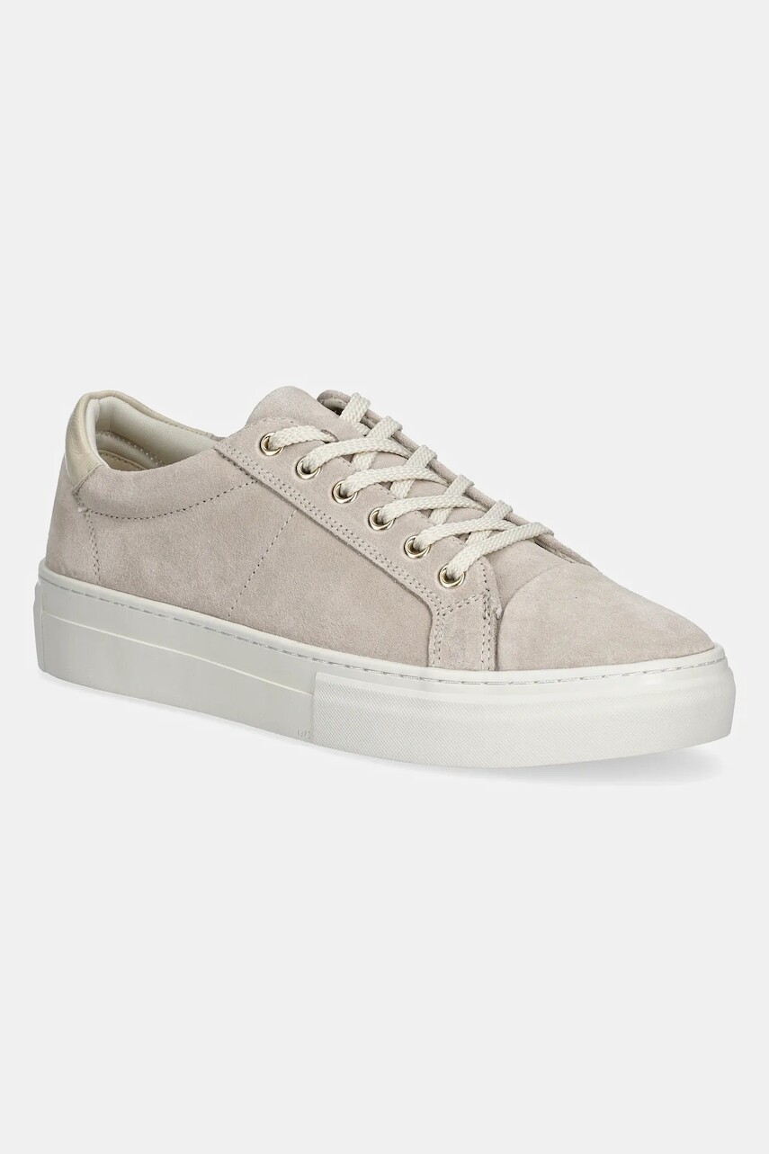 Semišové tenisky Vagabond Shoemakers ZOE PLATFORM dámske, béžová farba, 5927-240-02