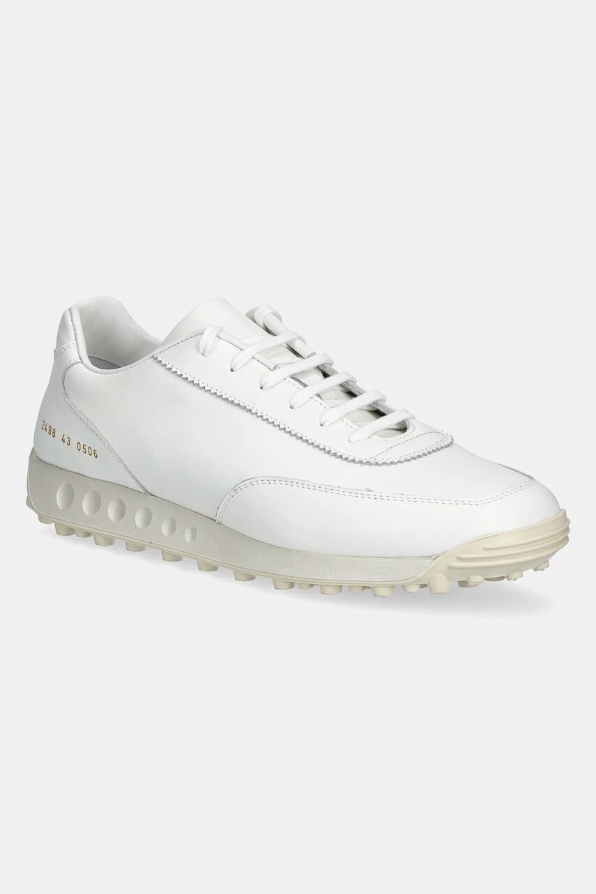 Kožené tenisky Common Projects New Track pánske, biela farba, 2498