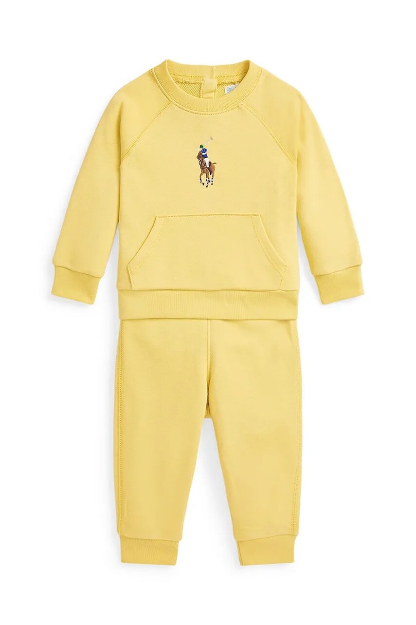 Tepláková súprava pre bábätká Polo Ralph Lauren žltá farba, 310965334001