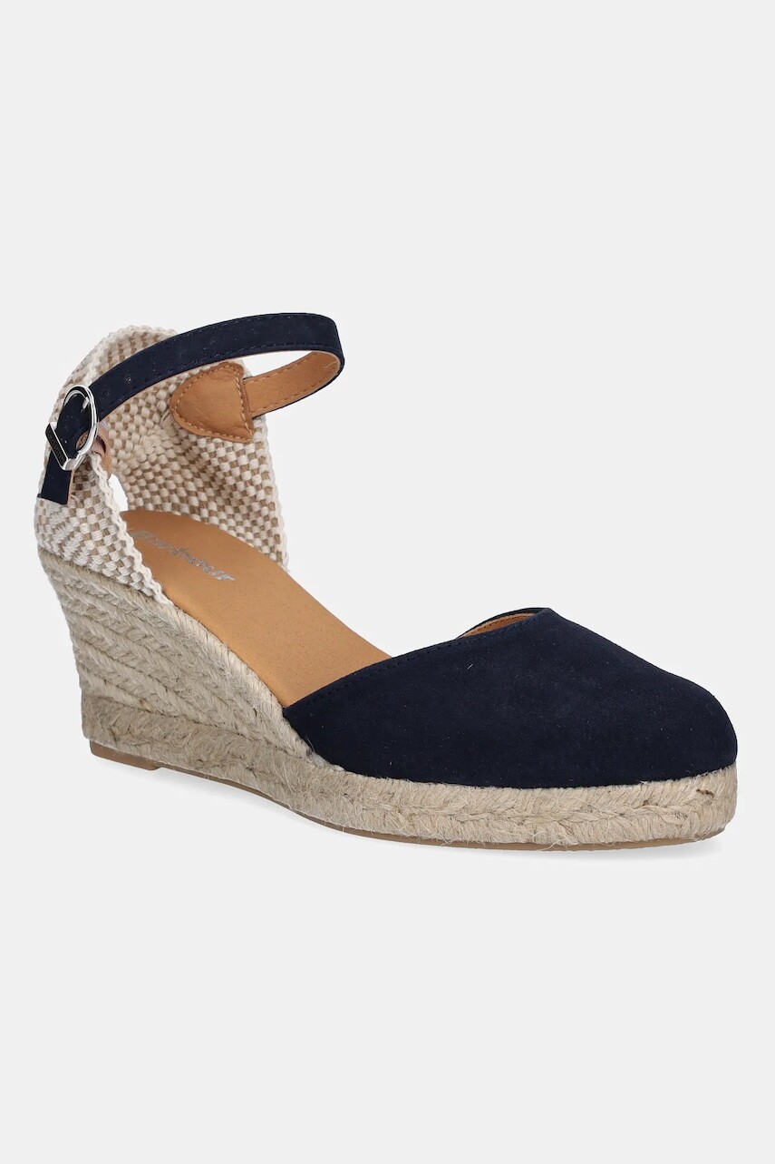 Espadrilky Barbour Elder tmavomodrá farba, na kline, LFO0765NY31