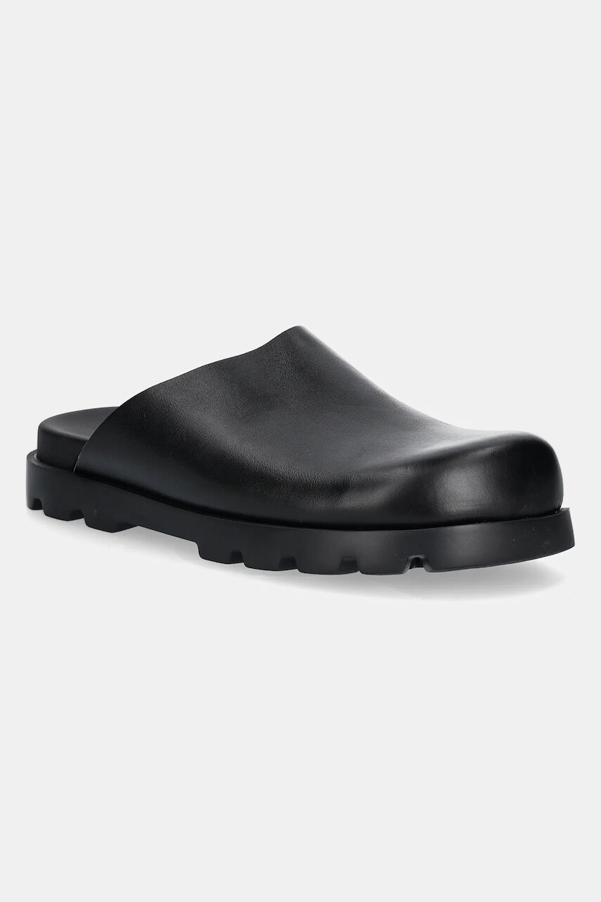 Kožené šľapky Camper Brutus Sandal pánske, čierna farba, K100906-004