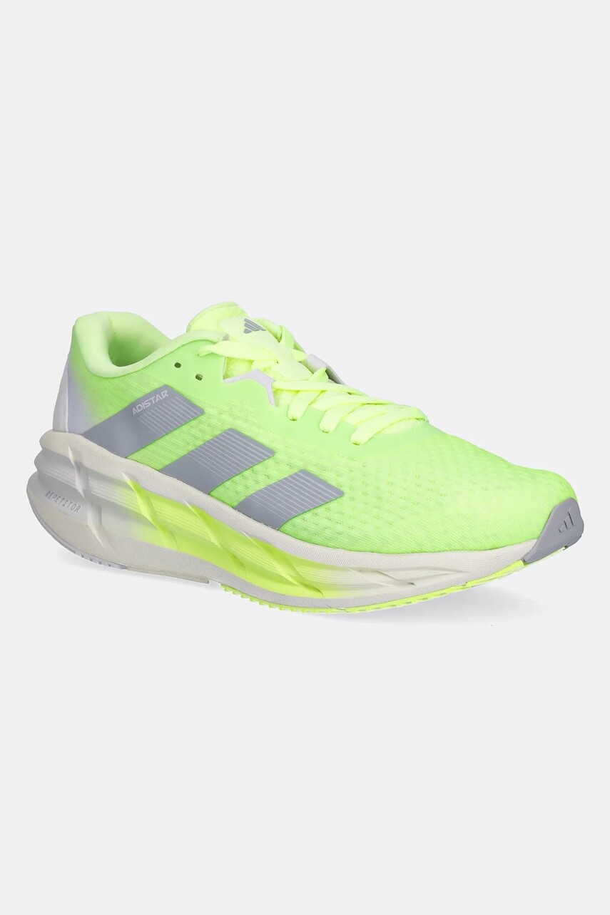 Bežecké topánky adidas Performance Adistar 3 pánske, zelená farba, JI1241